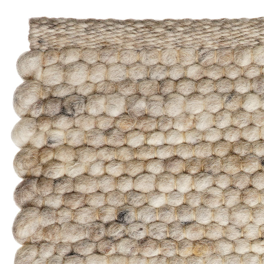 Wollen vloerkleed Celia Greige 02 detail