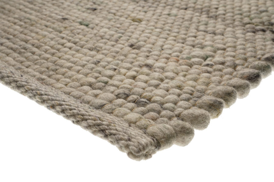 Wollen vloerkleed Celia Grijs 03 closeup