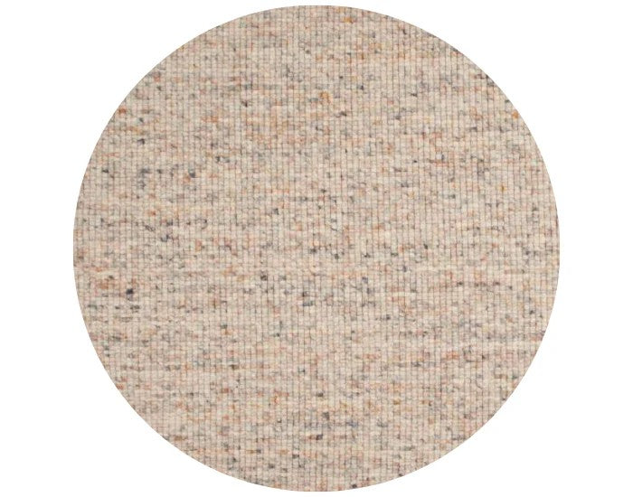 Wollen vloerkleed Keet Rond Beige Mix 16