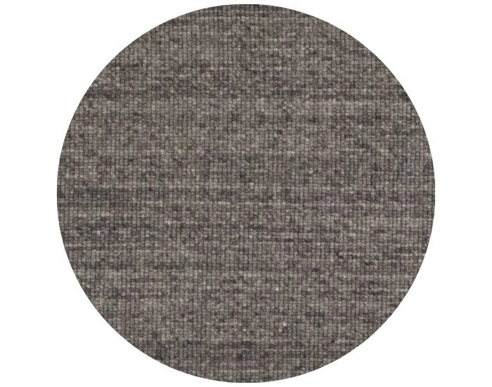 Wollen vloerkleed vlak geknoopt Keet Rond Grijs 21