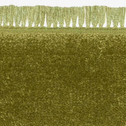 Kvadrat vloerkleed Harvest Coloured Fringes Olijf c1414