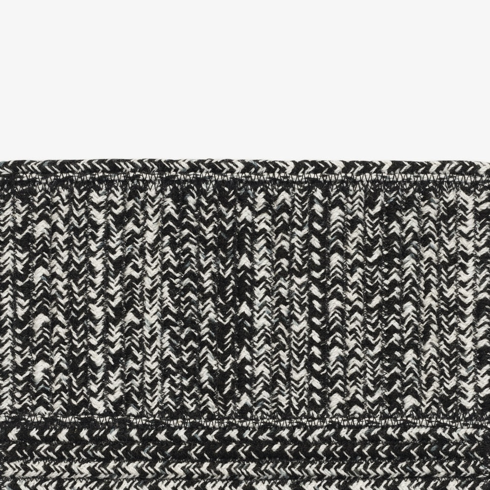 Design vloerkleed Kvadrat Corde Droit Zwart Wit 0191; Design vloerkleed Kvadrat Corde Droit Zwart Wit 0191