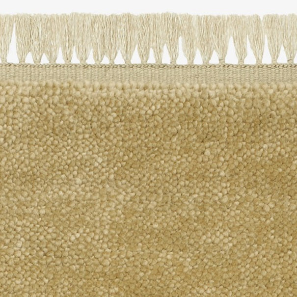 Kvadrat vloerkleed Harvest Coloured Fringes Zandkleur 0606