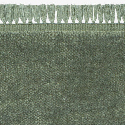 Kvadrat vloerkleed Harvest Coloured Fringes Groen Grijs c2424