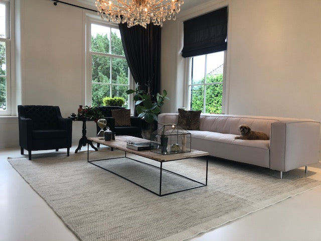 Wollen vloerkleed Anna Rond Offwhite; Wollen vloerkleed Anna Rond Offwhite; Wollen vloerkleed Anna Rond Offwhite; Wollen vloerkleed Anna Rond Offwhite