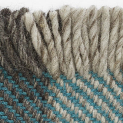 Kvadrat vloerkleed Fringe Blauw 772