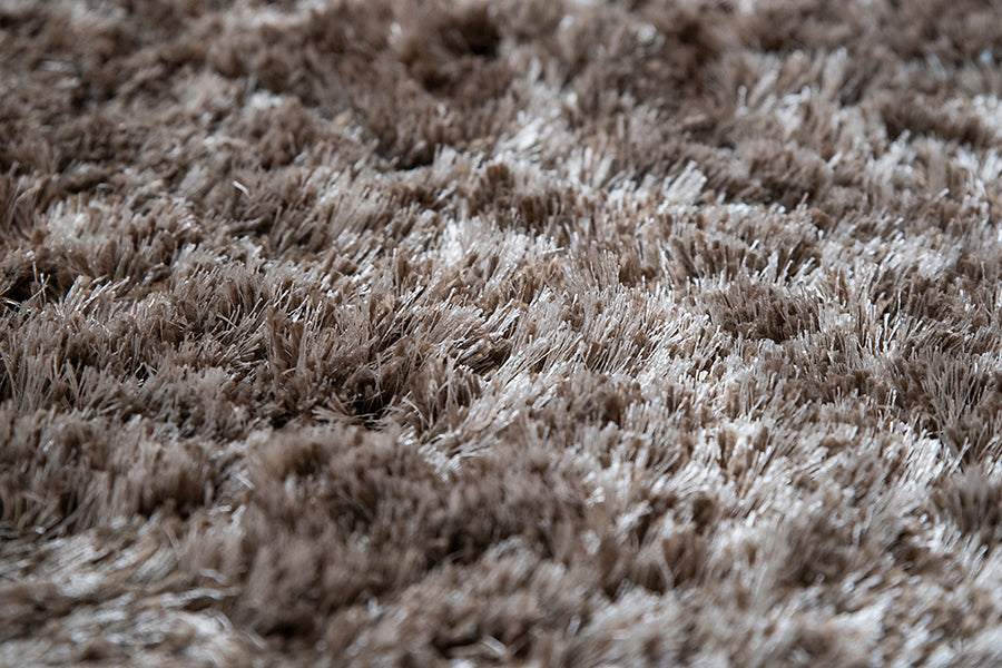 Rond hoogpolig vloerkleed Penelope Ecru; Rond hoogpolig vloerkleed Penelope Ecru