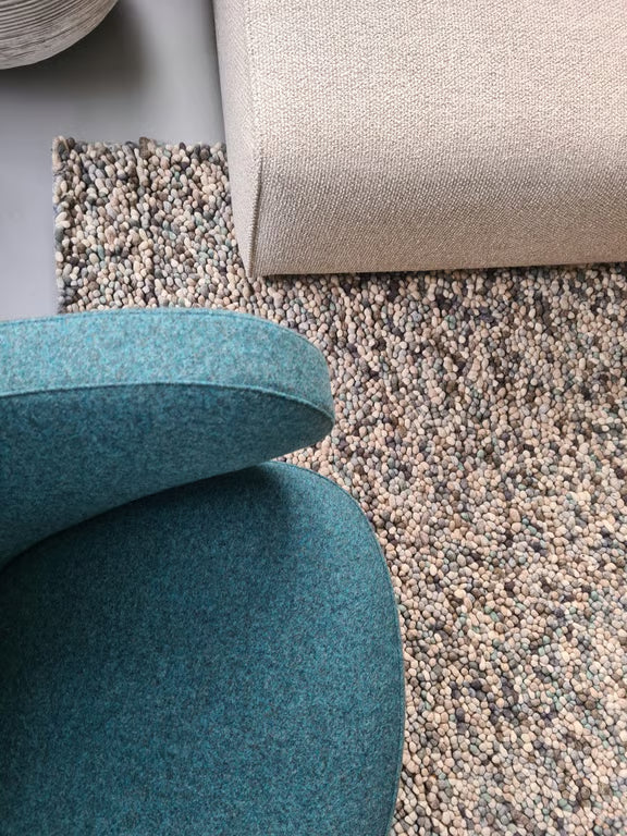 Wollen vloerkleed Tatum Ocean Mix 05