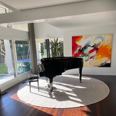 Wollen kleed Nanda lichtbeige01 rond maatwerk sfeer
1