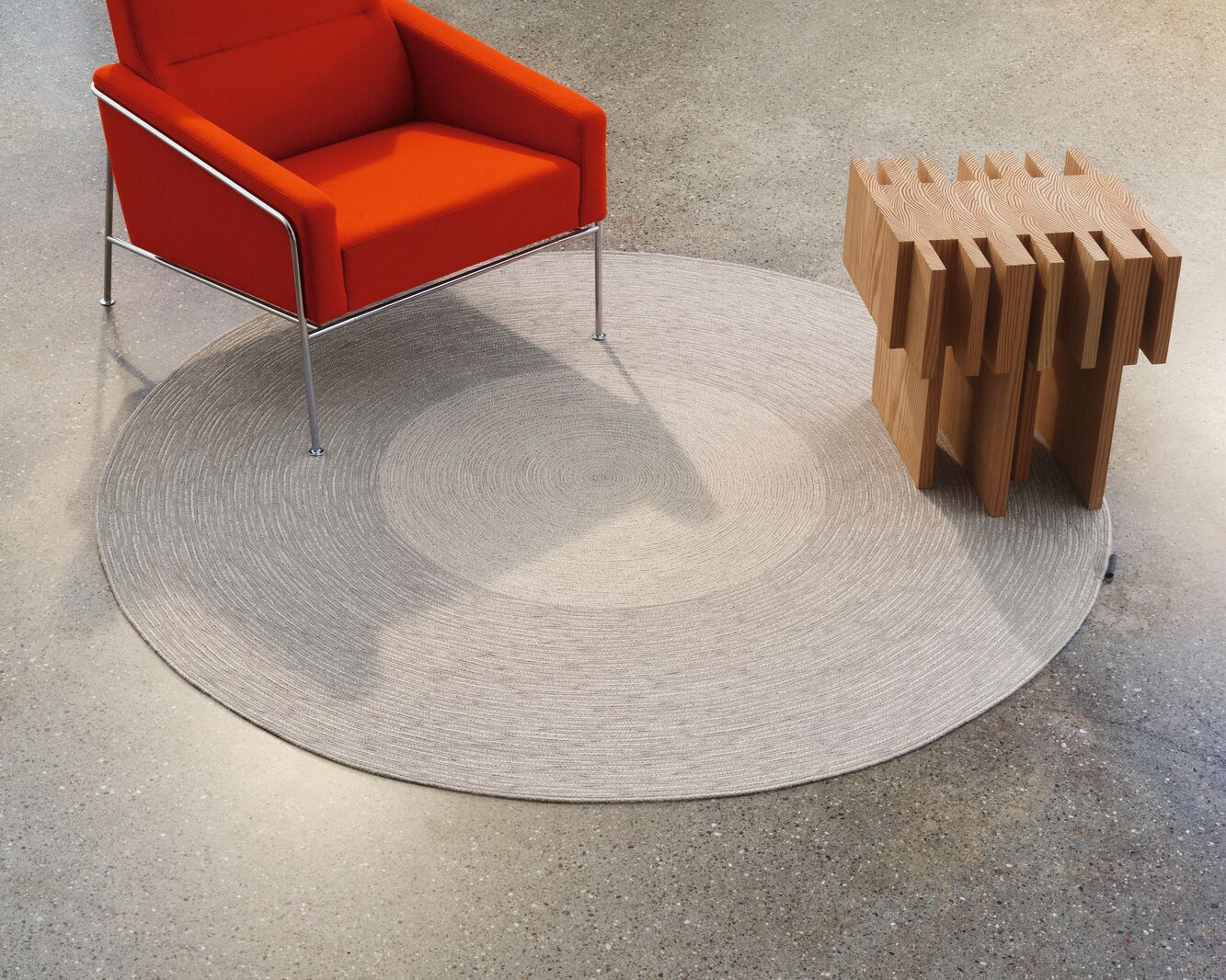 Design vloerkleed Kvadrat Braid Bloom