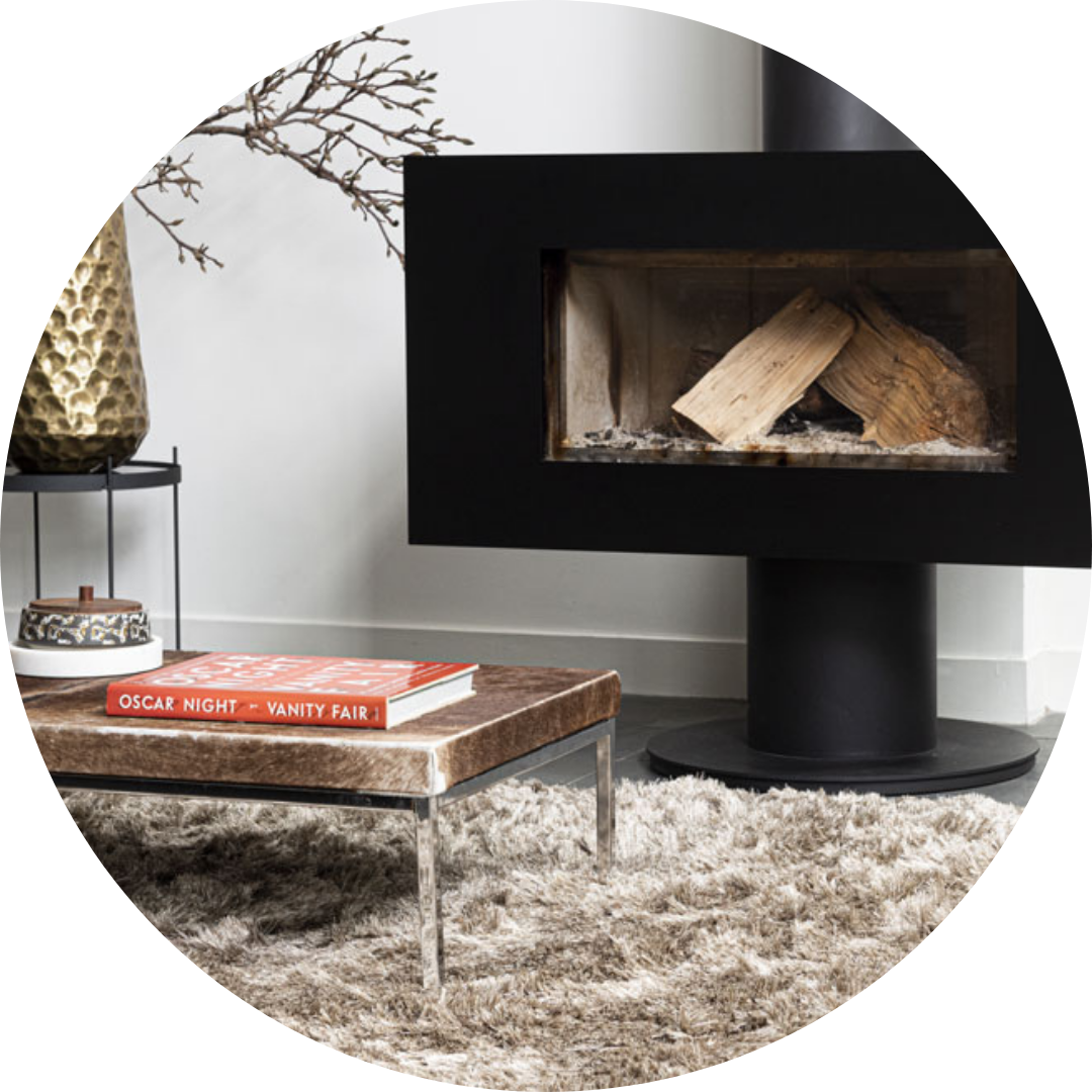 Luxe glanzende vloerkleden