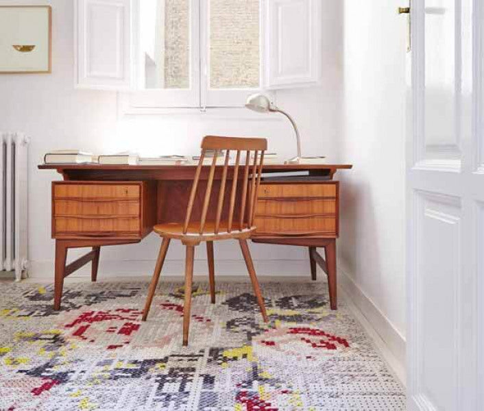Vloerkleed Gan Rugs Canevas Flowers Natural; Vloerkleed Gan Rugs Canevas Flowers Natural
