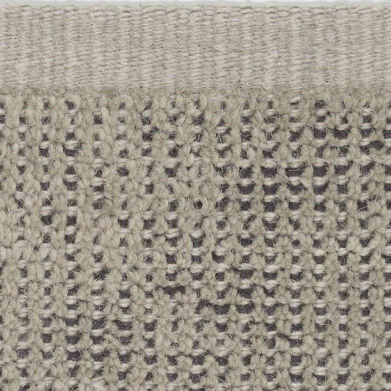 Kvadrat vloerkleed Kanon Gebroken Wit Zwart C0009