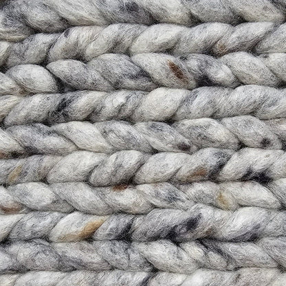 Wol geweven vloerkleed Lena Greige 02; Wol geweven vloerkleed Lena Greige 02