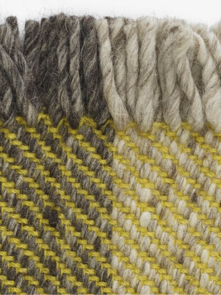 Kvadrat vloerkleed Fringe in stock Geel 0422; Kvadrat vloerkleed Fringe in stock Geel 0422