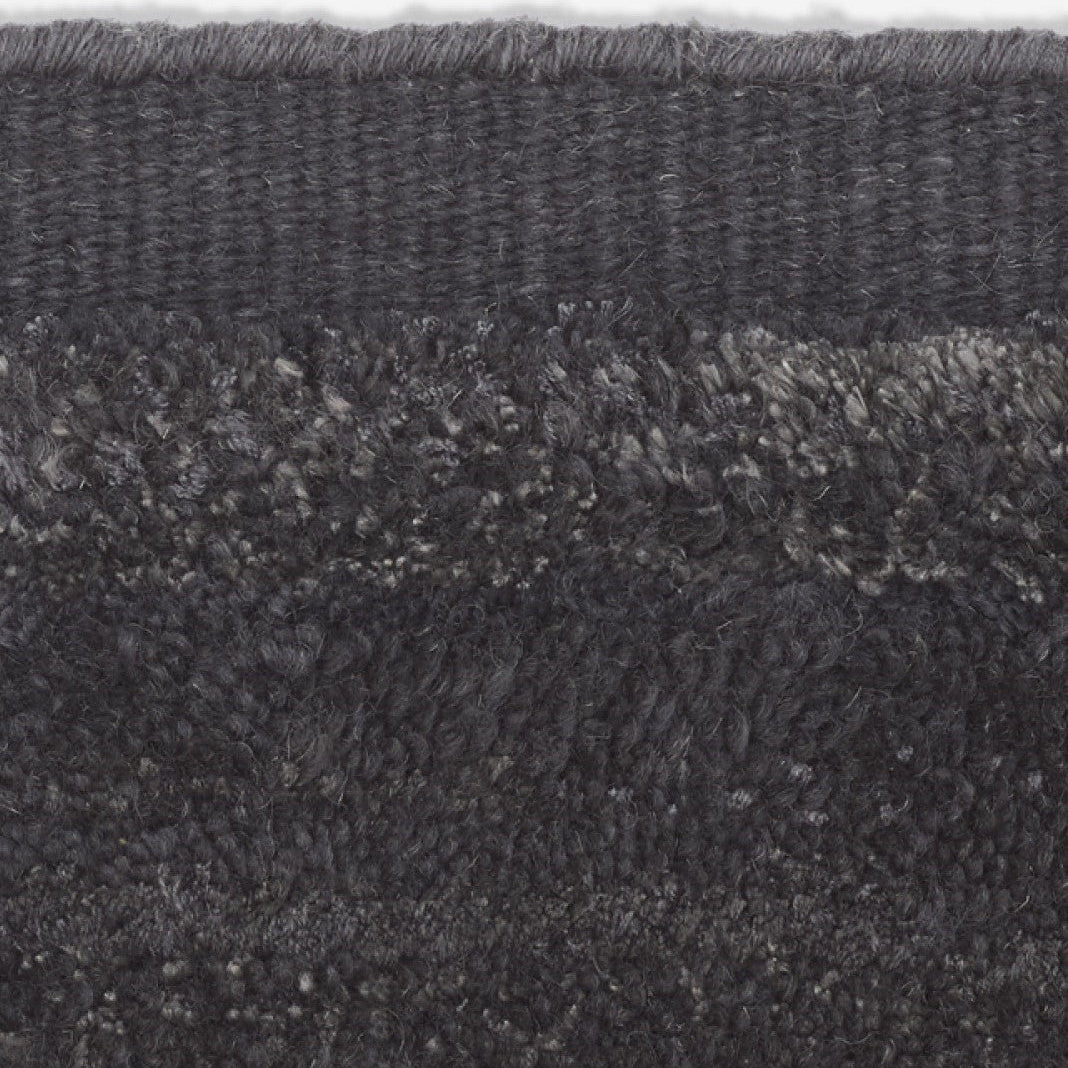 Kvadrat vloerkleed Cascade Zwart C0023