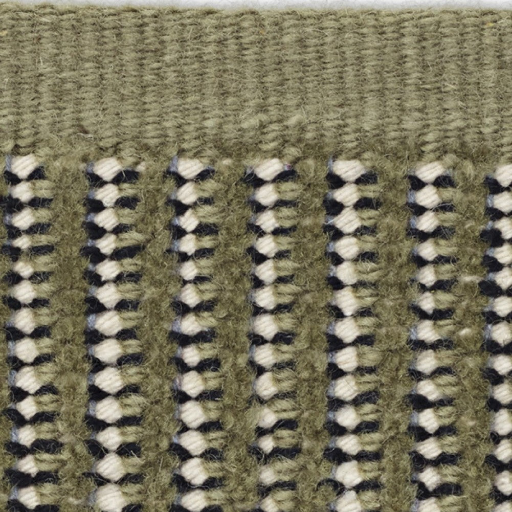 Vloerkleed Kvadrat Kanon Pattern Plow Donkergroen C0014