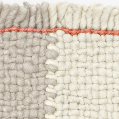 Kvadrat vloerkleed Bold in stock Wit Grijs 0112