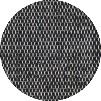 Wollen vloerkleed Anna Rond Black; Wollen vloerkleed Anna Rond Black