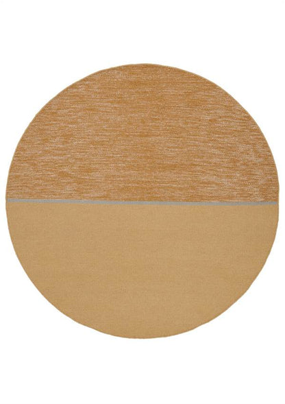 Hip vloerkleed rond Mila Oker; Hip vloerkleed rond Mila Oker