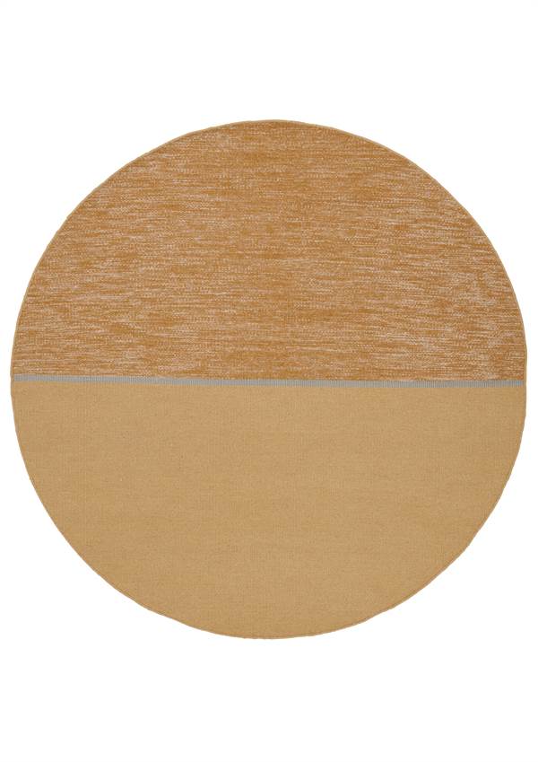 Hip vloerkleed rond Mila Oker; Hip vloerkleed rond Mila Oker