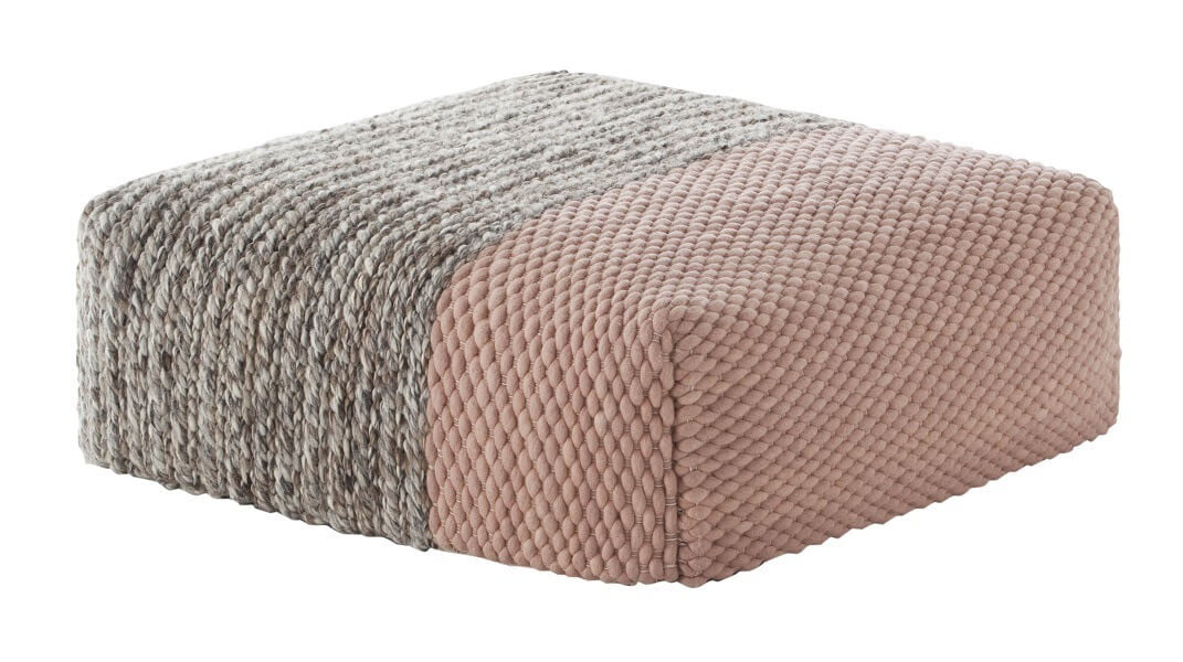Poef Mangas Space Plait Roze; Poef Mangas Space Plait Roze