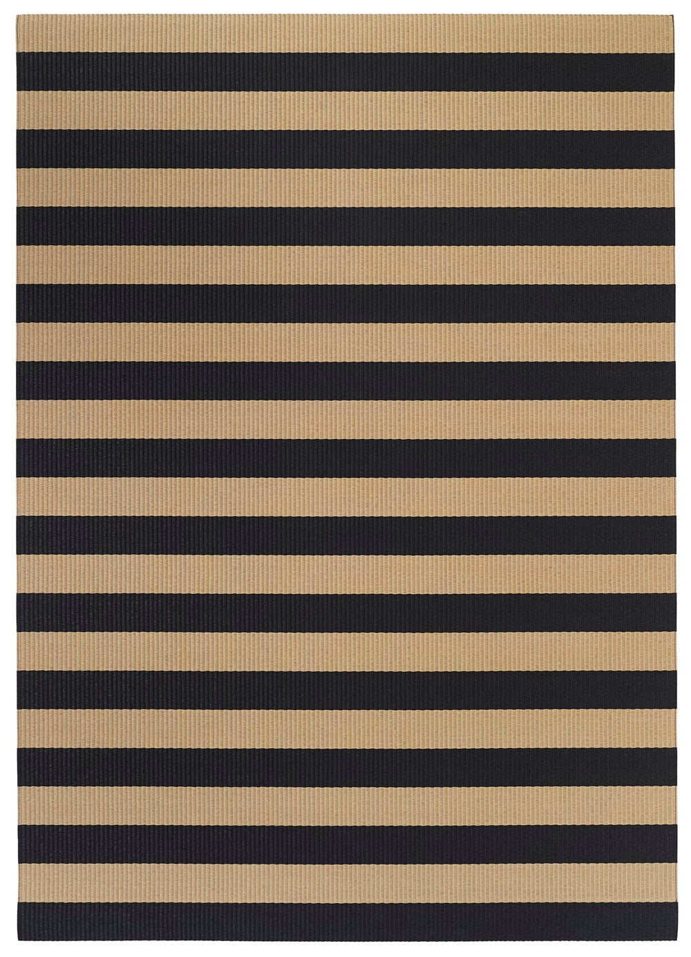 Design vloerkleed Woodnotes Big Stripe Black – Natural 1420905; Design vloerkleed Woodnotes Big Stripe Black – Natural 1420905