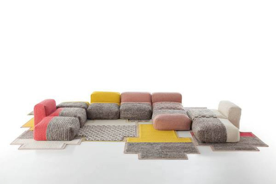 Poef Mangas Space Plait Roze; Poef Mangas Space Plait Roze
