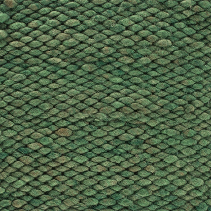 Wollen vloerkleed gevlochten Lisanne Groen 147; Wollen vloerkleed gevlochten Lisanne Groen 147