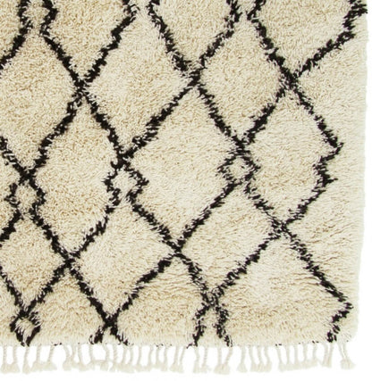 Berber vloerkleed hoogpolig Beni Ouarain Design 2 Beige; Berber vloerkleed hoogpolig Beni Ouarain Design 2 Beige; Berber vloerkleed hoogpolig Beni Ouarain Design 2 Beige