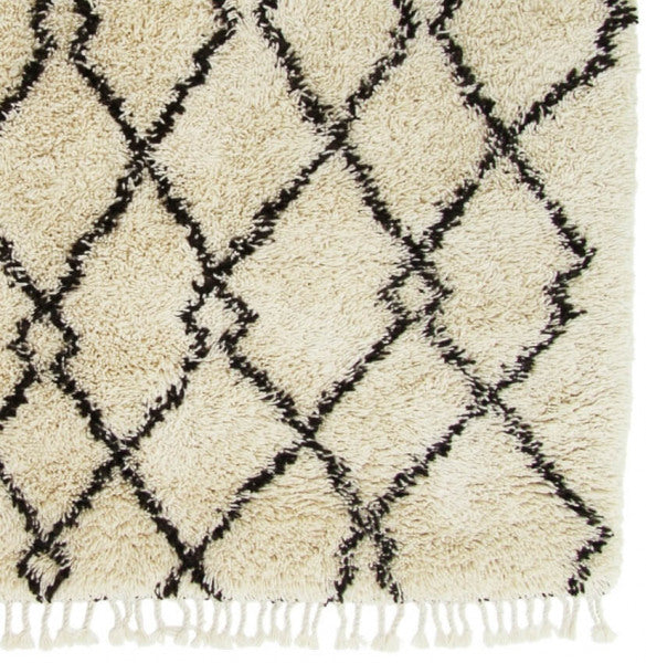 Berber vloerkleed hoogpolig Beni Ouarain Design 2 Beige; Berber vloerkleed hoogpolig Beni Ouarain Design 2 Beige; Berber vloerkleed hoogpolig Beni Ouarain Design 2 Beige