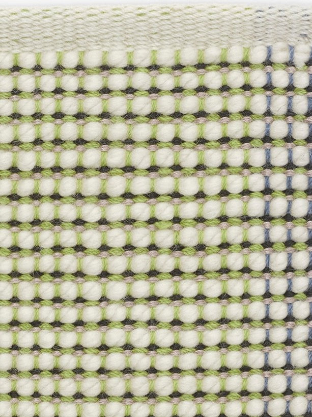 Kvadrat vloerkleed Element C0410 wit/Groen/Blauw