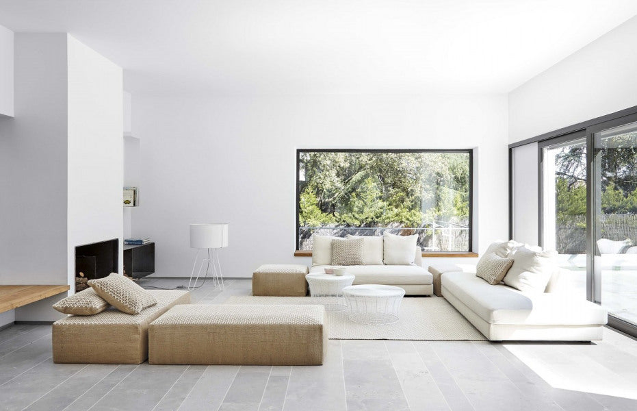 Wollen vloerkleed met jute Gan Raw Wit; Wollen vloerkleed met jute Gan Raw Wit; Wollen vloerkleed met jute Gan Raw Wit; Wollen vloerkleed met jute Gan Raw Wit
