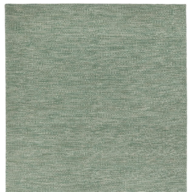 Wollen vloerkleed dun vlak Gise Groen; Wollen vloerkleed dun vlak Gise Groen