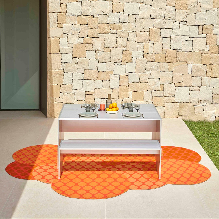 Buitenkleed Gan Rugs Citrus Orange interieur