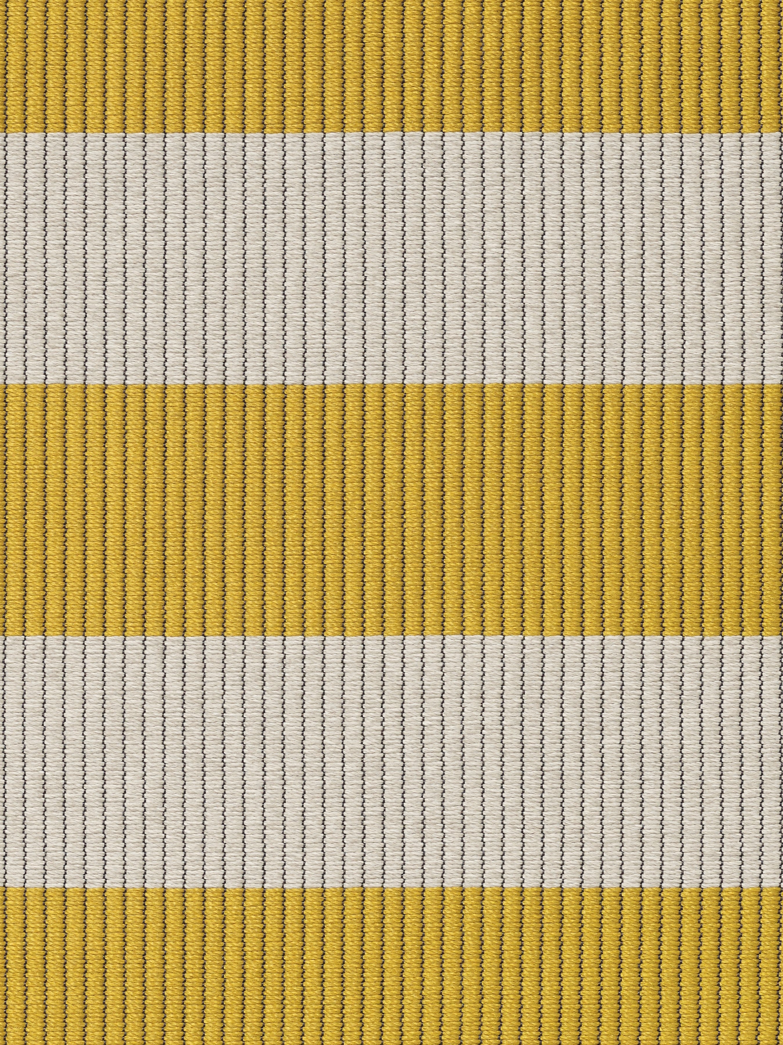 Buitenkleed Woodnotes Big Stripe Yellow Light Sand