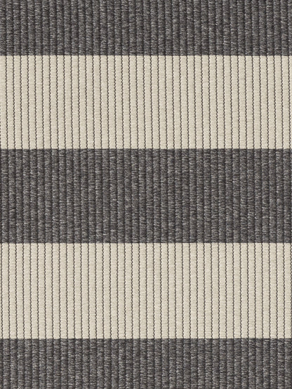 Buitenkleed Woodnotes Big Stripe melange grey light sand