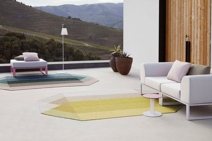 Buitenvloerkleed Gan Rugs Diamond Nude Petrol