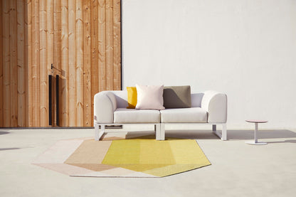 Buitenvloerkleed Gan Rugs Diamond Yellow sfeer