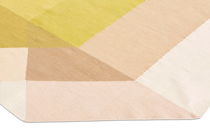 Buitenvloerkleed Gan Rugs Diamond Pink Yellow Detail