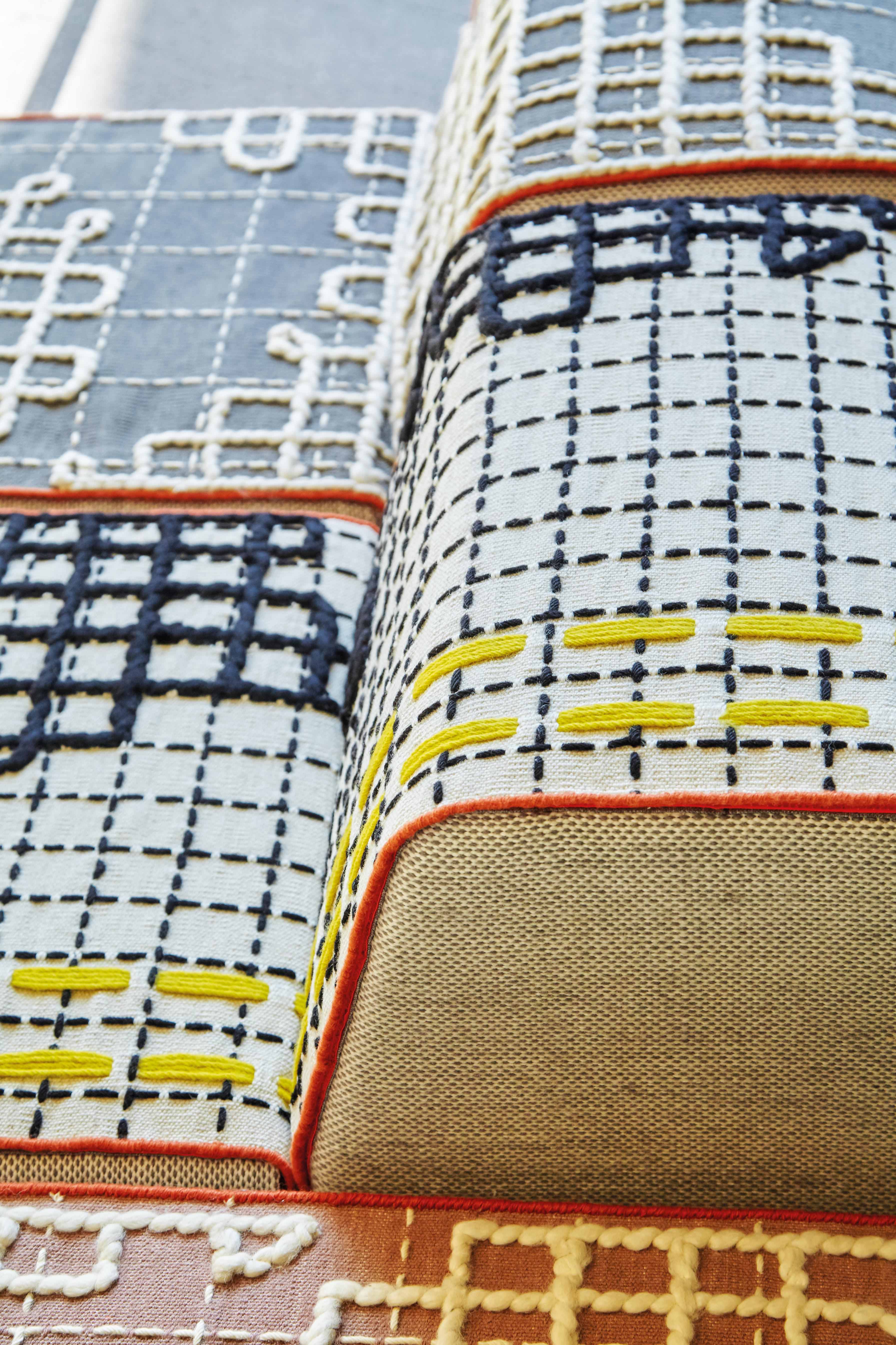 Chaiselongue Gan Rugs Bandas A Grey Detail 2