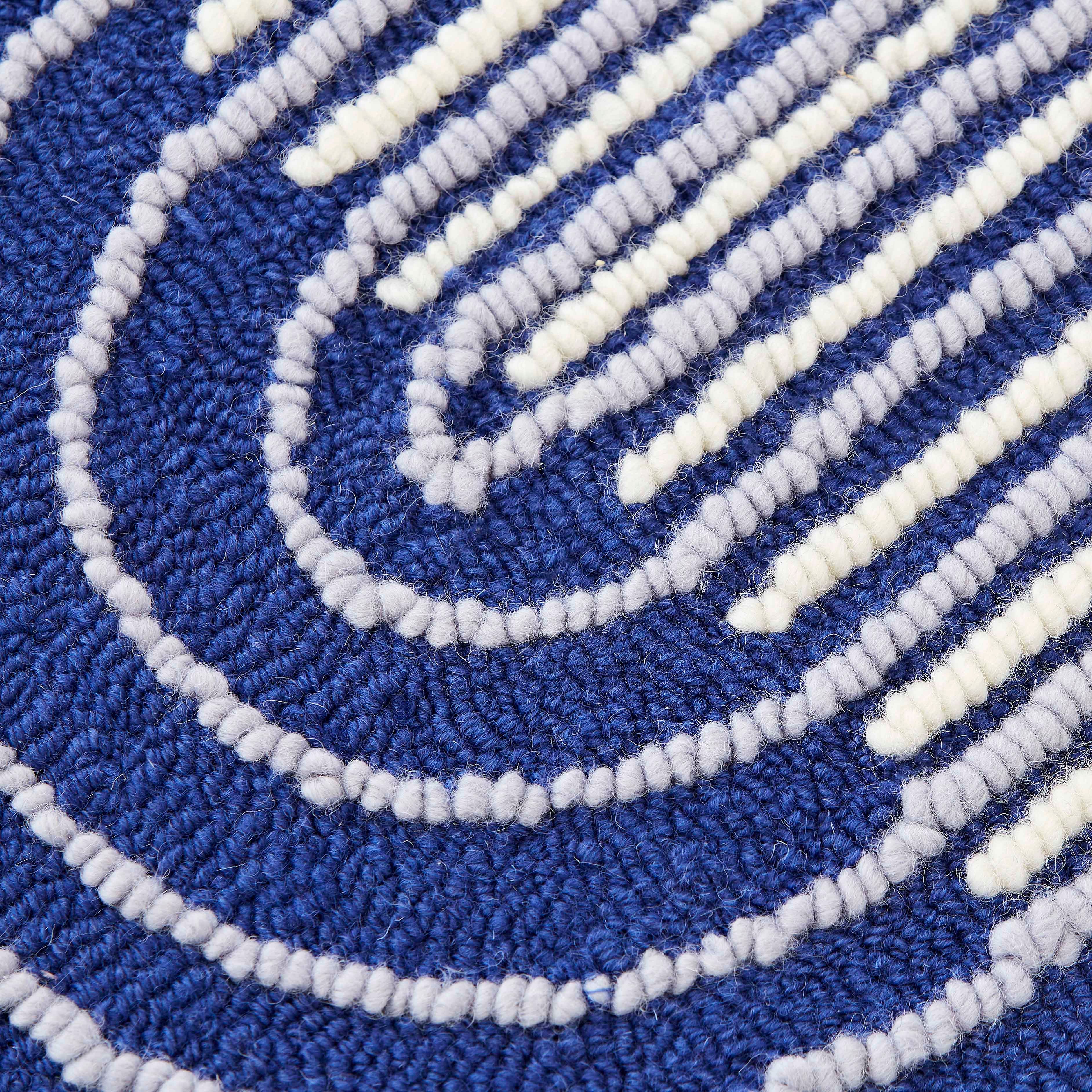 Design Vloerkleed Gan Rugs Ply Blue Detail