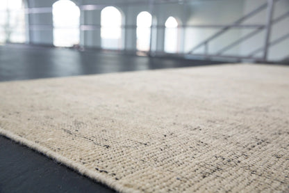 Design vloerkleed Kvadrat Kanon Pattern Rake Wit C0003