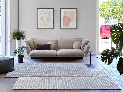 Design Vloerkleed Gan Rugs Chaddar White interieur