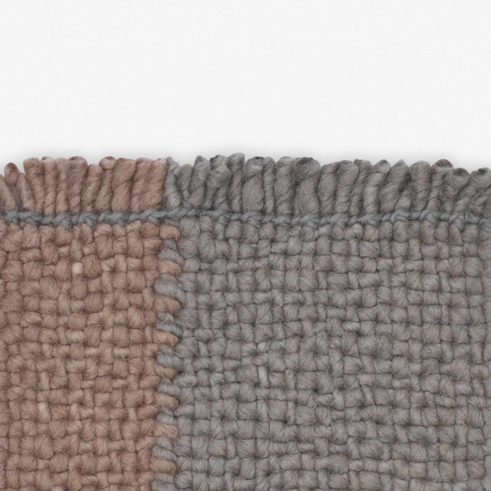 Design Vloerkleed Kvadrat Bold Grijs Oud Rood 0182