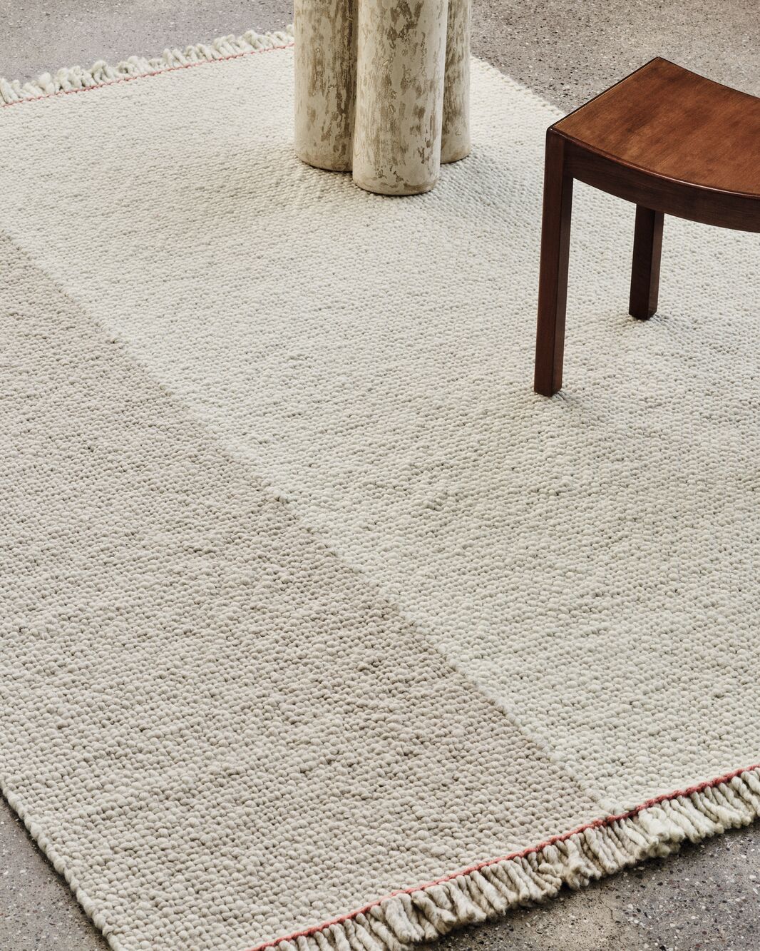 Design Vloerkleed Kvadrat Bold Wit Grijs 0112 Sfeer