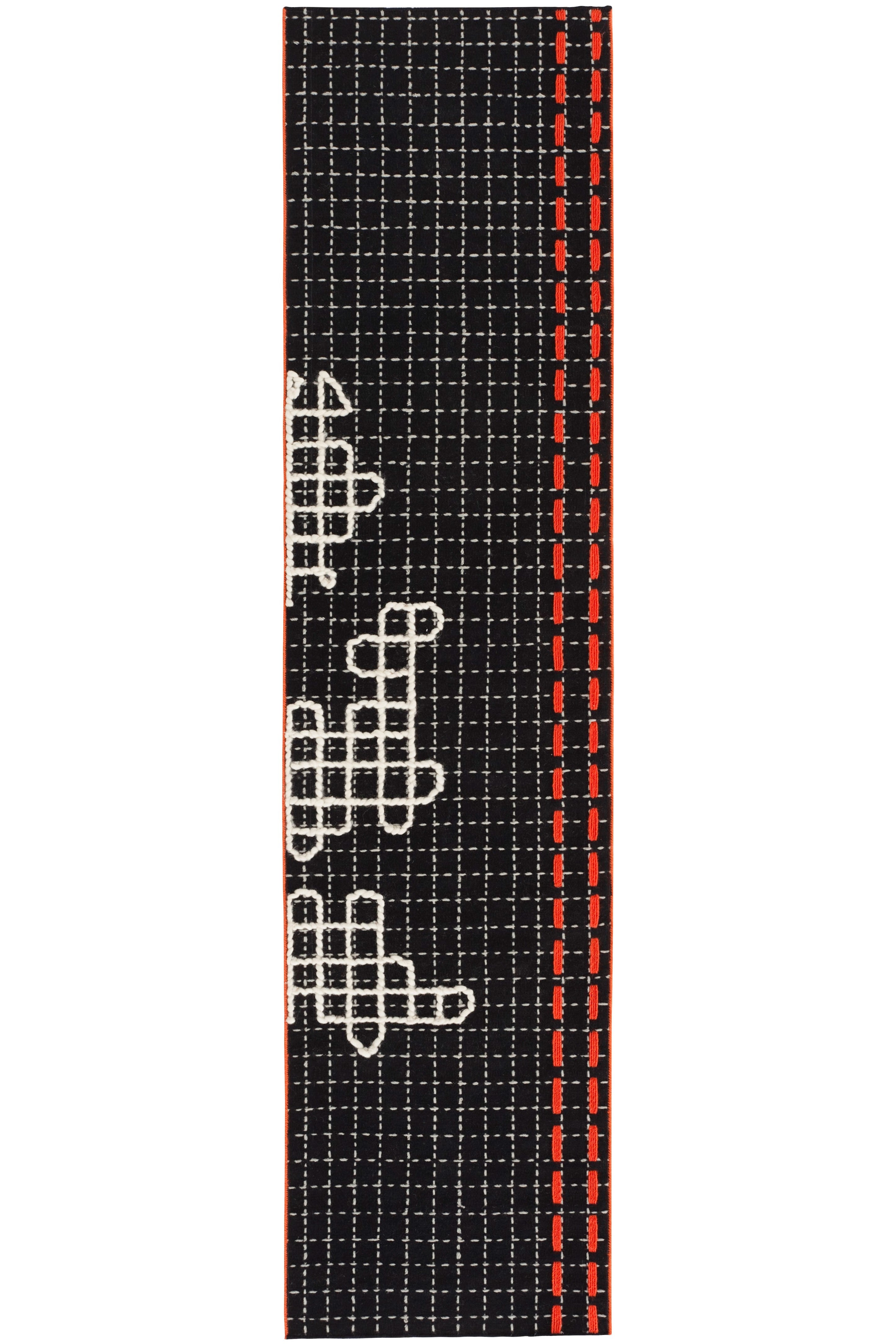 Design vloerkleed Gan Rugs Banda Individual Black