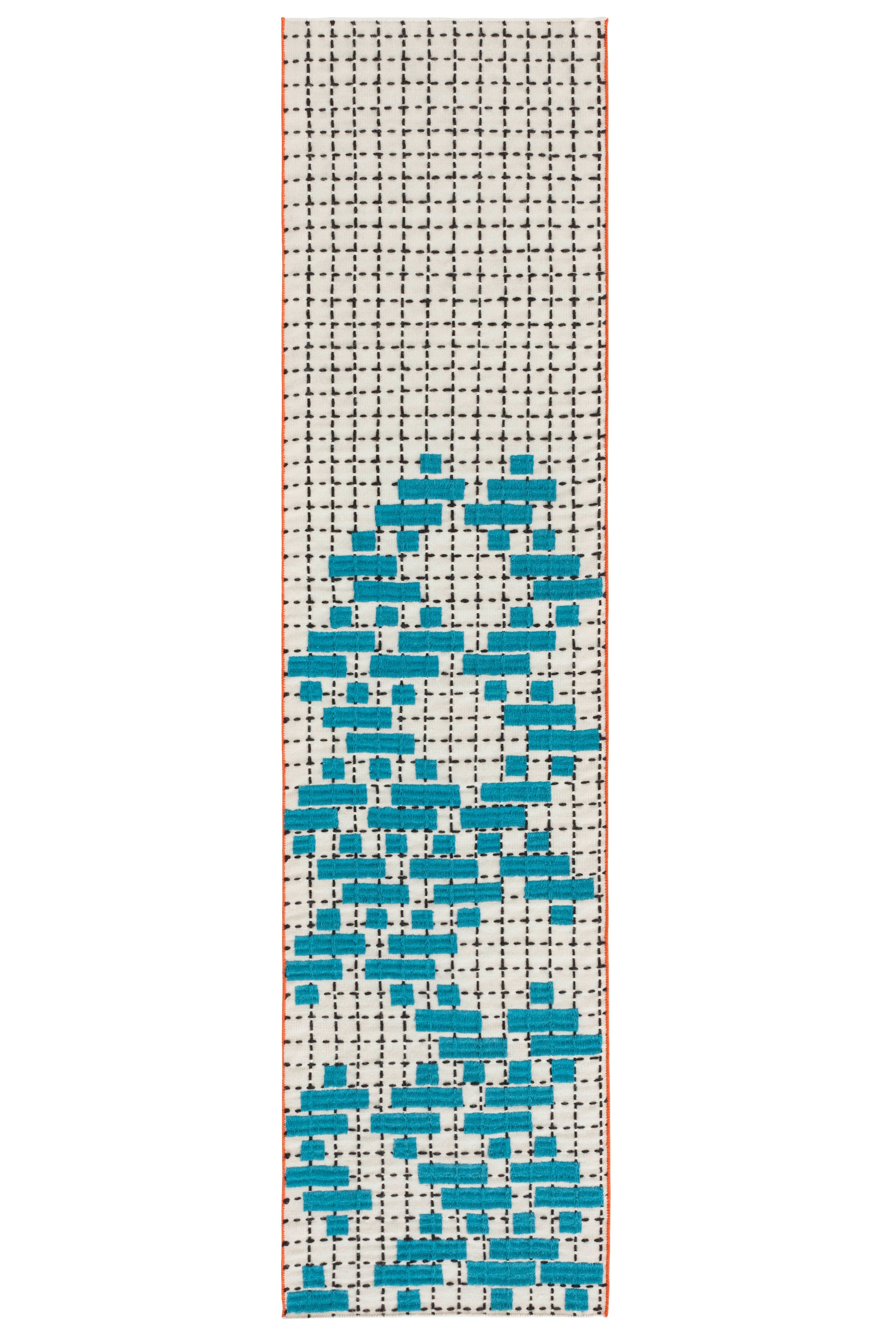 Design vloerkleed Gan Rugs Banda Individual Turquoise