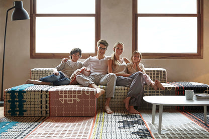 Design vloerkleed Gan Rugs Bandas Alfombras Natural Interieur 3