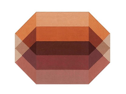 Design vloerkleed Gan Rugs Diamond Indoor Orange-Wine
